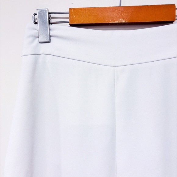 ZARA Wide leg high rise cream pants - Picture 6 of 10